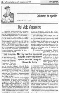 Del viejo Valparaíso