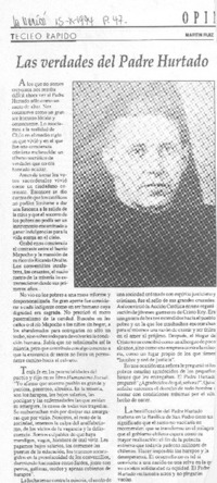 Las verdades del Padre Hurtado