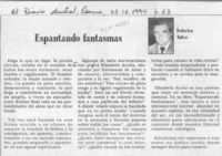 Espantando fantasmas  [artículo] Federico Tatter.