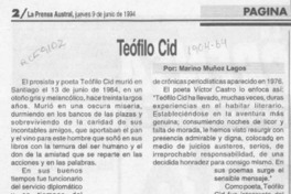 Teófilo Cid  [artículo] Marino Muñoz Lagos.