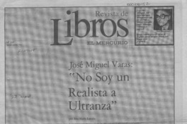 "No soy un realista a ultranza"  [artículo] Ana María Larraín.