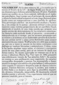 Cicatrices  [artículo] Pedro Labra.