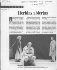 Heridas abiertas  [artículo].