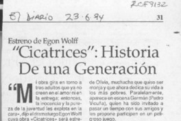 "Cicatrices", historia de una generación  [artículo]