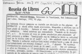 Entreactos  [artículo] M. L. Moraga Espinoza.