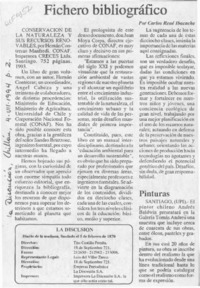 Fichero bibliográfico  [artículo] Carlos René Ibacache.