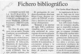 Fichero bibliográfico  [artículo] Carlos René Ibacache.