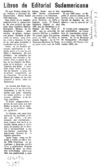 Libros de Editorial Sudamericana  [artículo].