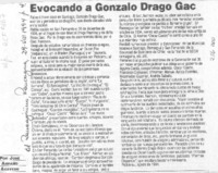 Evocando a Gonzalo Drago