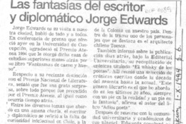 Las Fantasías del escritor y diplomático Jorge Edwards