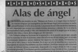 Alas de ángel  [artículo] Paz Molina.