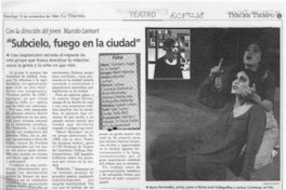 SubCielo, fuego en la ciudad  [artículo] Leopldo Pulgar.