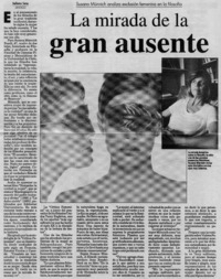 La mirada de la gran ausente