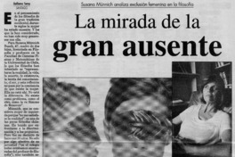 La mirada de la gran ausente