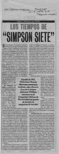 Los tiempos de "Simpson siete"  [artículo] Filebo.