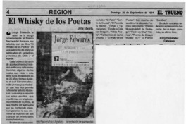 El whisky de los poetas  [artículo] Ency Hernández Caballero.
