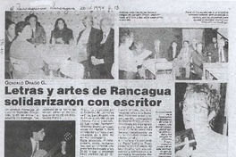 Letras y artes de Rancagua solidarizaron con escritor