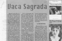 Vaca sagrada  [artículo].