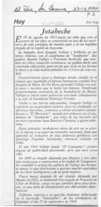 Jotabeche  [artículo] Fap.