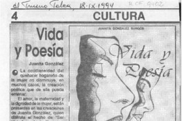 Vida y poesía  [artículo] Ency Hernández Caballero.