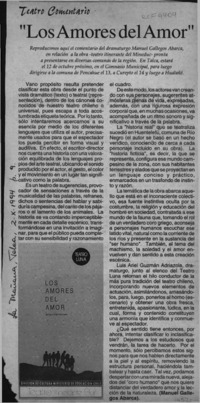 "Los amores del amor"  [artículo] Manuel Gallegos Abarca.