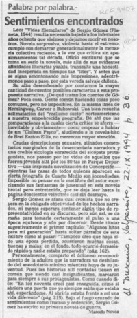 Sentimientos encontrados  [artículo] Marcelo Novoa.
