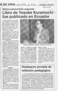 Libro de Yosuke Kuramochi fue publicado en Ecuador  [artículo].