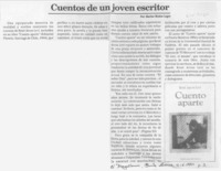 Cuentos de un joven escritor  [artículo] Marino Muñoz Lagos.