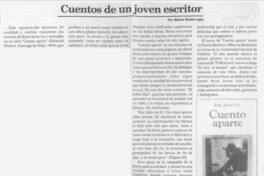 Cuentos de un joven escritor  [artículo] Marino Muñoz Lagos.