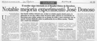 Notable mejoría experimentó José Donoso.  [artículo].