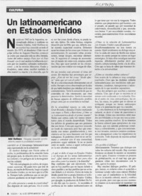 Un latinoamericano en Estados Unidos  [artículo] Daniela Acher.