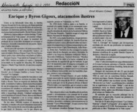 Enrique y Byron Gigoux, atacameños ilustres  [artículo] Oriel Alvarez Gómez.