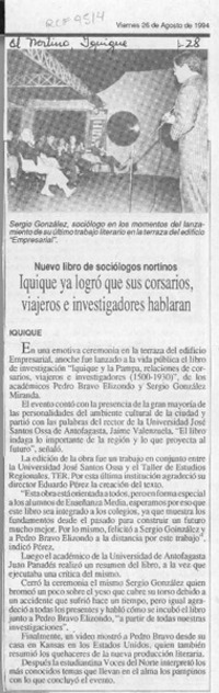 Iquique ya logró que sus corsarios, viajeros e investigadores hablaran  [artículo].