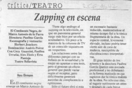 Zapping en escena  [artículo] Hans Ehrmann.