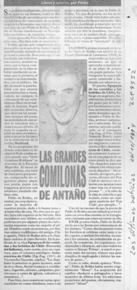 Las grandes comilonas de antaño