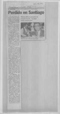 Perdido en Santiago