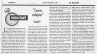 "Cuentos ecológicos"  [artículo] Pedro Rubio.