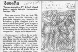 Reseña  [artículo] E. U.