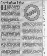 Currículum Vitae  [artículo] Antoine Doinel.