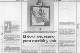 El dolor necesario para escribir y vivir  [artículo] Daga.
