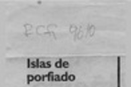 Islas de porfiado amor  [artículo] Milton Aguilar.