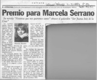 Premio para Marcela Serrano  [artículo].