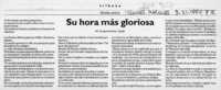 Su hora más gloriosa  [artículo] Enrique Ramírez Capello.
