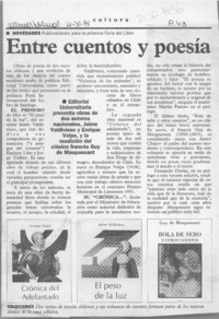 Entre cuentos y poesía  [artículo].