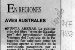 Aves australes  [artículo].