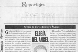 Elegía del ángel  [artículo] Carlos Jorquera Alvarez.