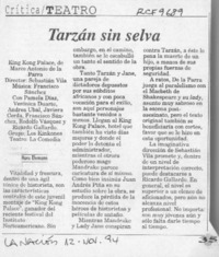 Tarzán sin selva  [artículo] Hans Ehrmann.