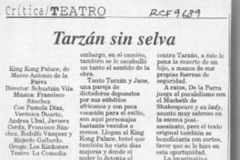 Tarzán sin selva  [artículo] Hans Ehrmann.