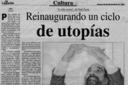 Reinaugurando un ciclo de utopías  [artículo] A. M. R.