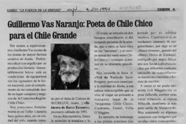 Guillermo Vas Naranjo, poeta de Chile Chico para el Chile grande  [artículo].